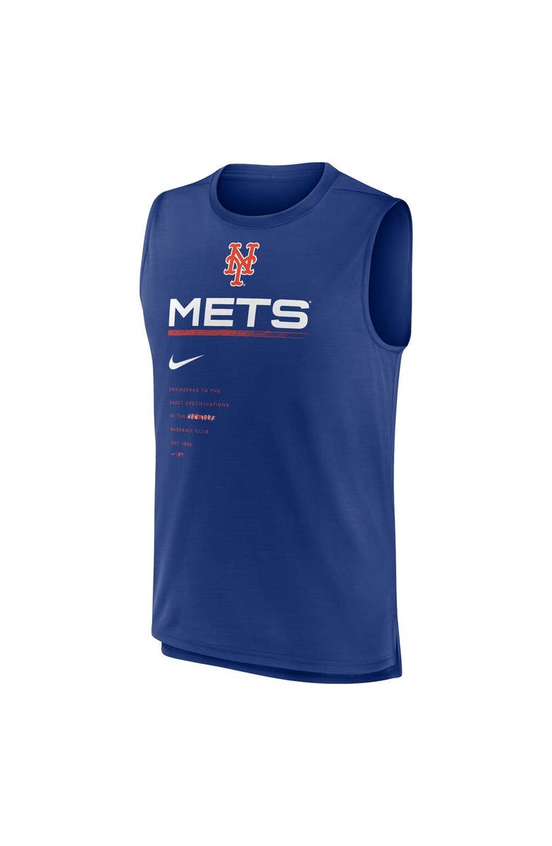 Nike Men's Nike Royal New York Mets Exceed Performance Tank Top, Alternate, color, 
