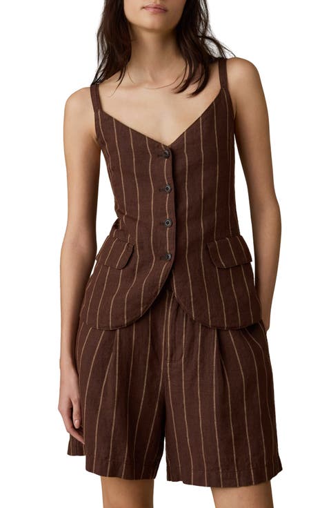 Sun Strider Milo Linen Button-Up Vest