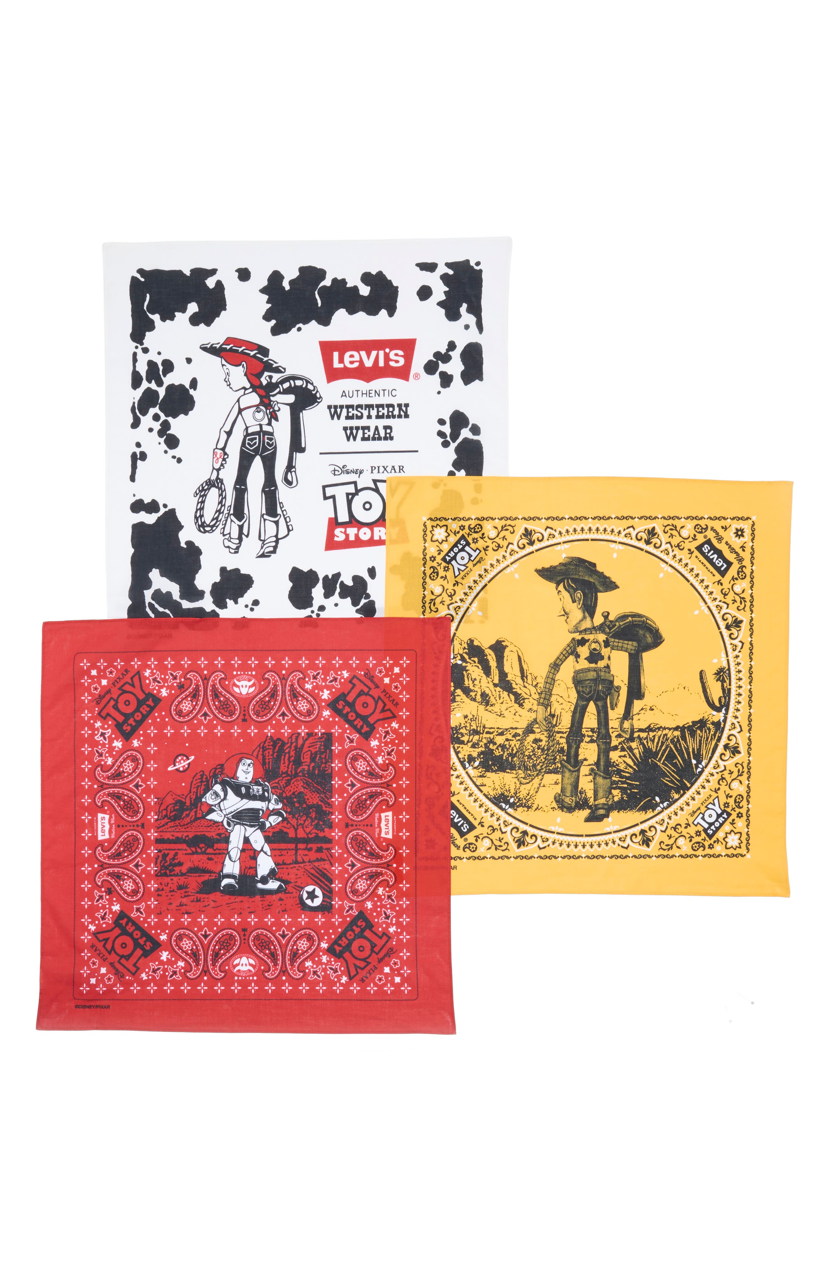 x Toy Story 3-Pack Assorted Bandanas (Men) | Nordstrom