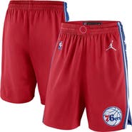 Jordan Brand Men's Jordan Brand Red Philadelphia 76ers Statement Edition Swingman Shorts