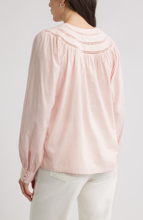 Caslonr Caslon(r) Cotton Voile Popover Top In Pink