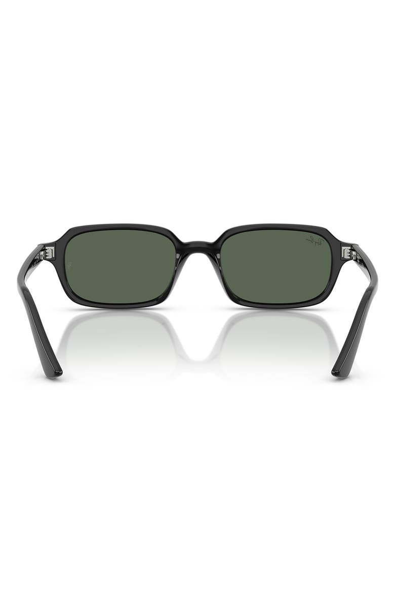 Ray-Ban Zuri 52mm Rectangle Sunglasses, Alternate, color, Black / Dark Green