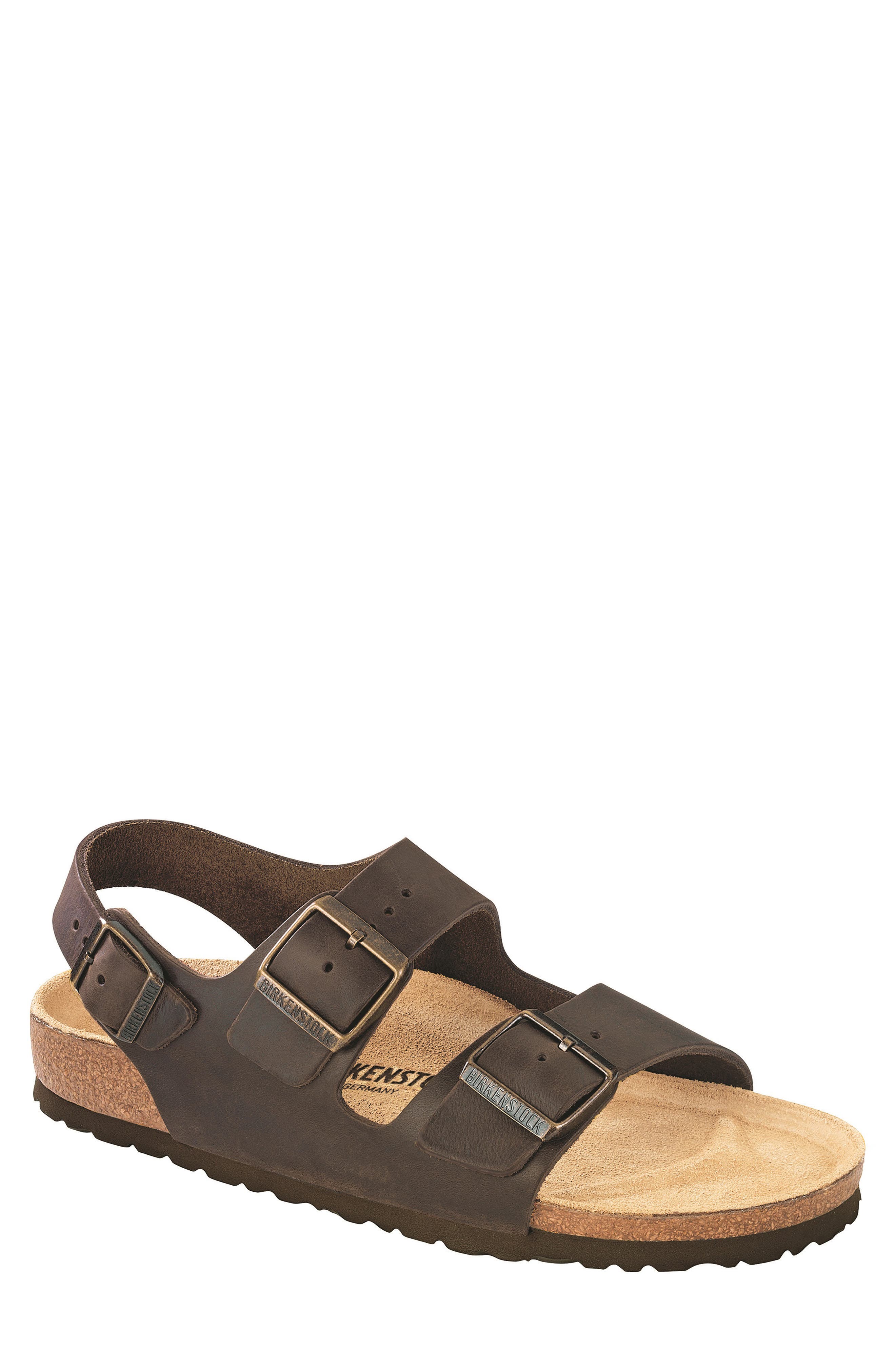 'Milano' Sandal, Main, color, HABANA OILED