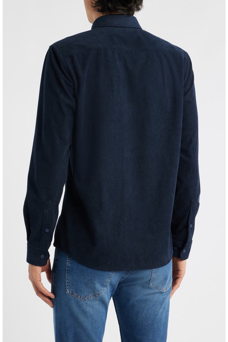 Roan Kent Corduroy Button-Up Shirt, Alternate, color, DARK BLUE