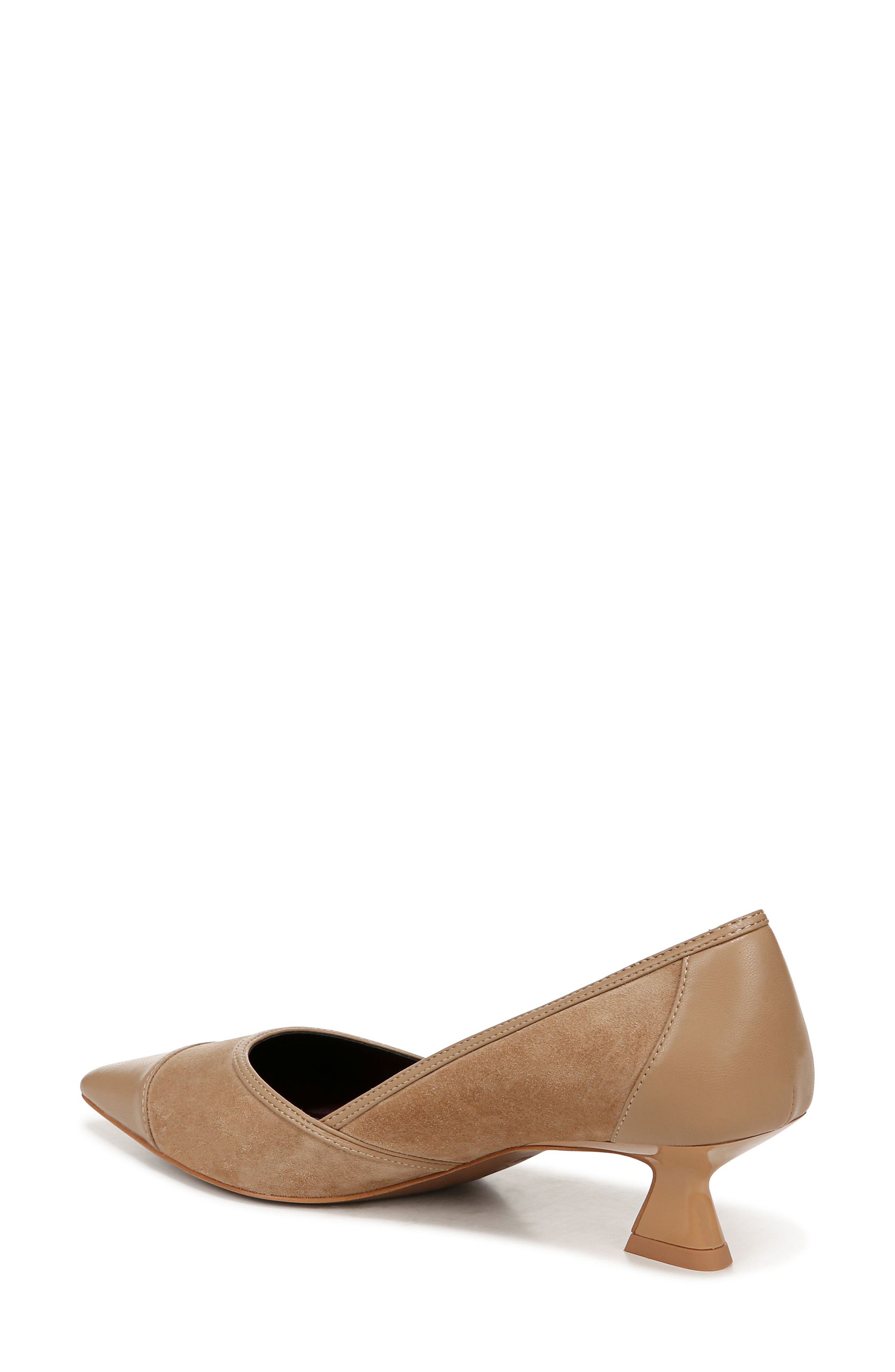 Franco Sarto Darcy Pointed Toe Kitten Heel Pump, Alternate, color, Taupe