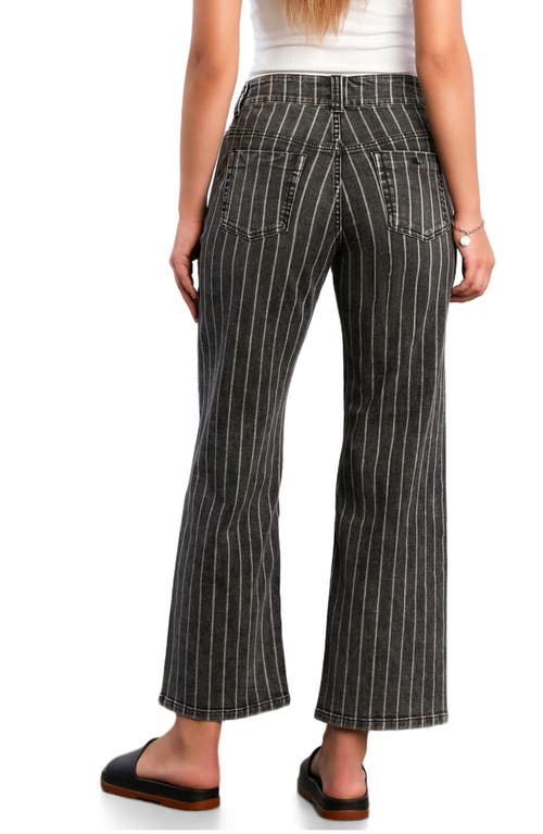 Wash Lab Denim Kellie High Waist Relaxed Straight Leg Jeans In Black