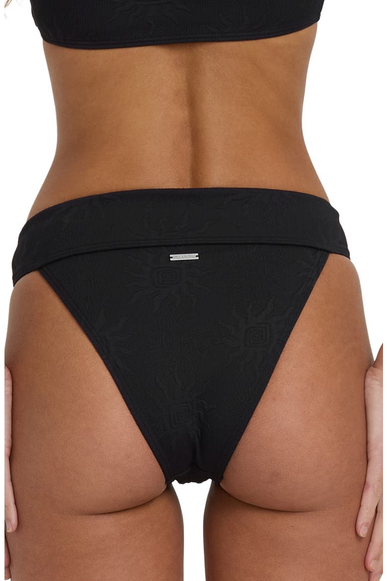 Laura Twisted Sun Aruba Bikini Bottoms, Alternate, color, BLACK PEBBLE
