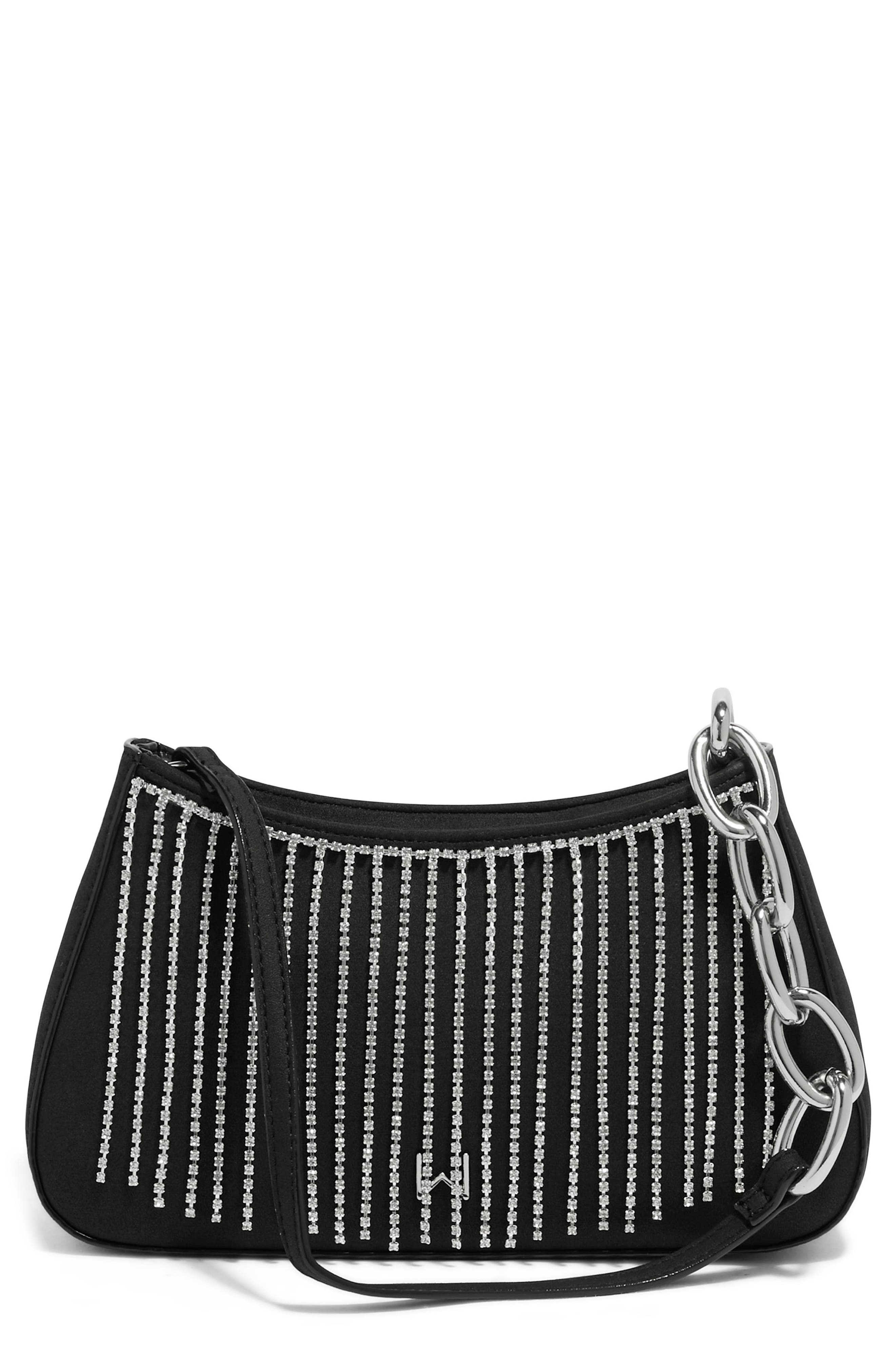 HOUSE OF WANT Newbie Faux Shearling Shoulder Bag, Main, color, 