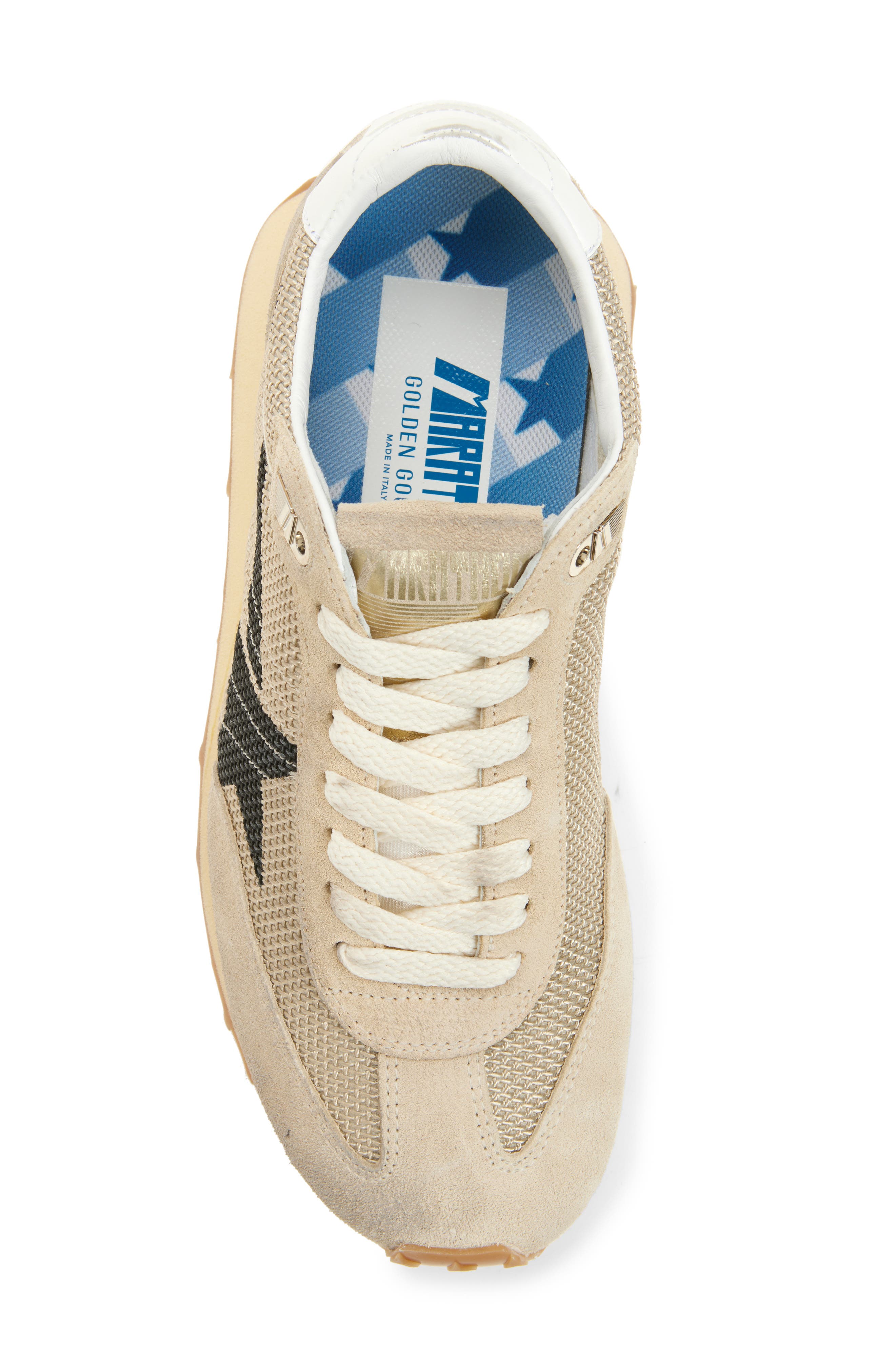 Golden Goose Marathon Running Sneaker, Alternate, color, Beige/ Black