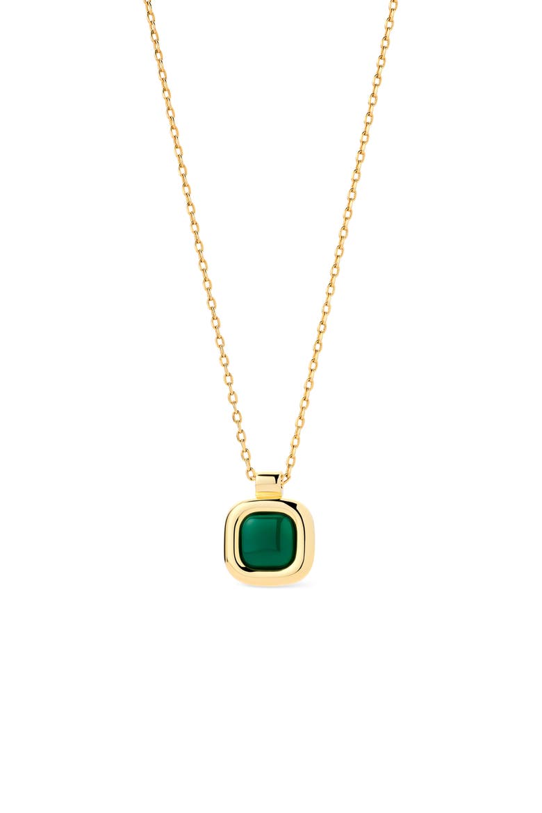 Clara Pendant Necklace, Main, color, GOLD / GREEN