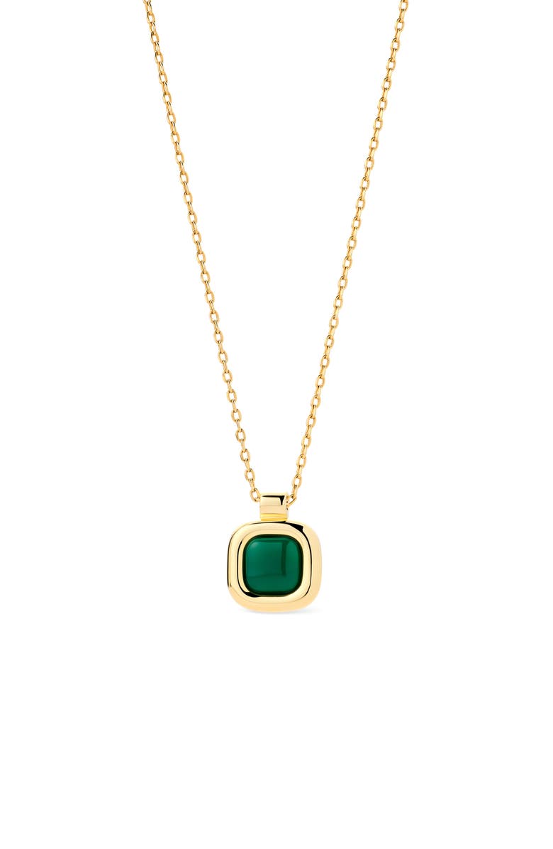 Ana Luisa Clara Pendant Necklace, Main, color, Gold / Green