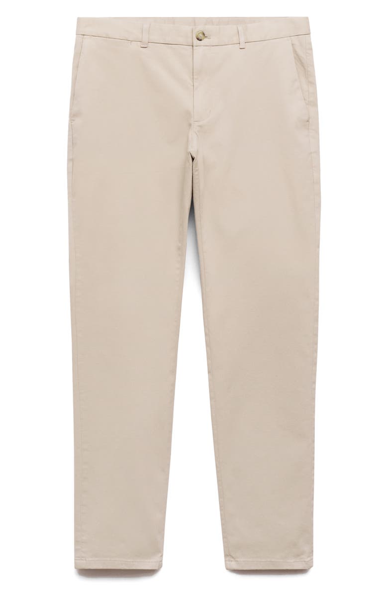 MANGO Serge Slim Fit Chino Pants, Alternate, color, Sand