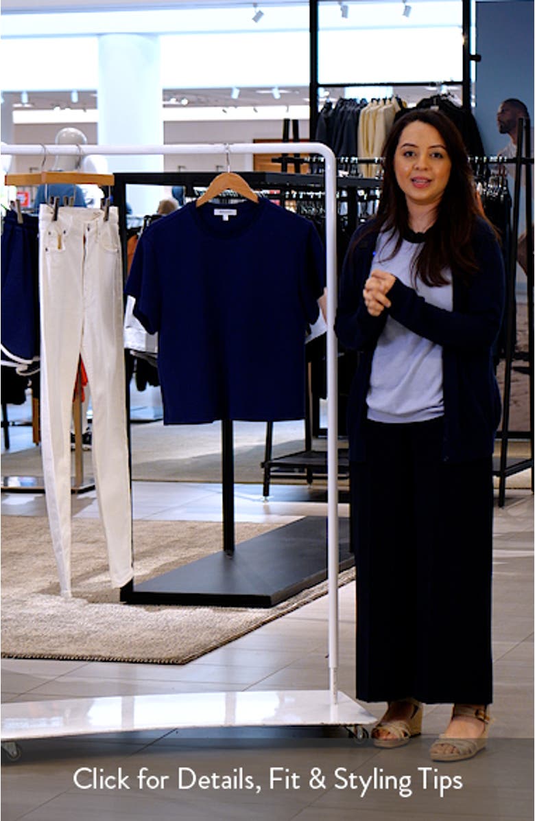 Rib Trim Crop T-Shirt, sales video thumbnail