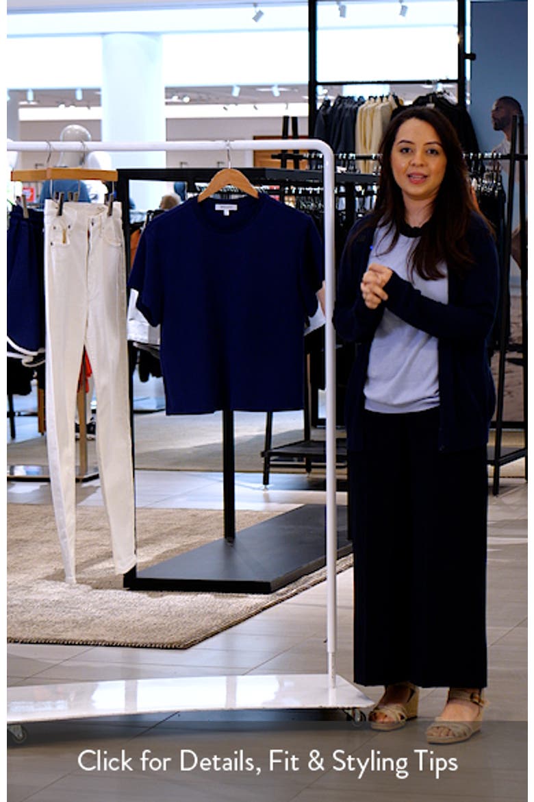Rib Trim Crop T-Shirt video