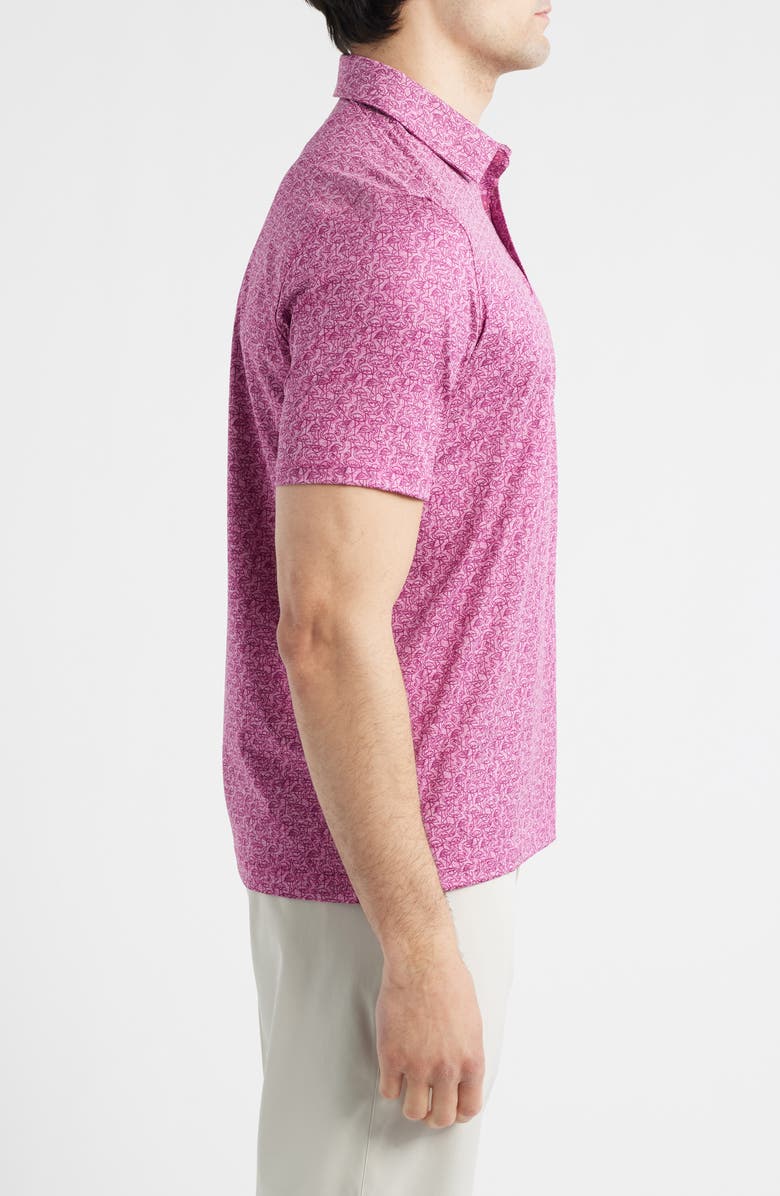 Johnston & Murphy XC Ace Performance Polo, Alternate, color, Magenta Flamingo