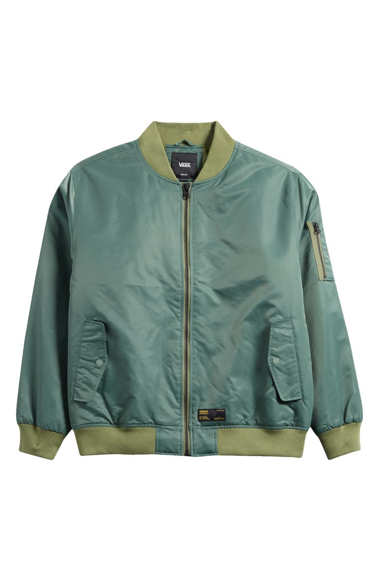 Vans Copley Satin Bomber Jacket, Main, color, 