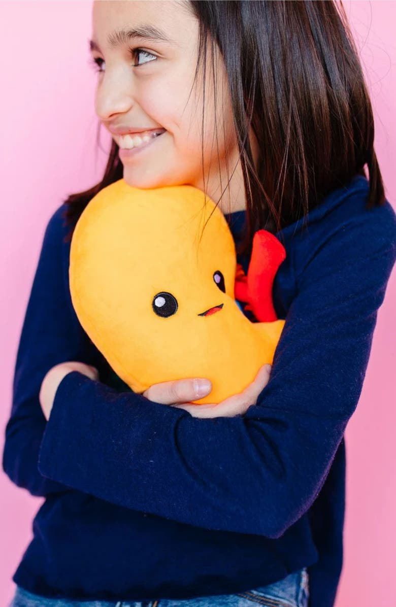 Nerdbugs Kidney Plushie Organ, Alternate, color, Bright Orange