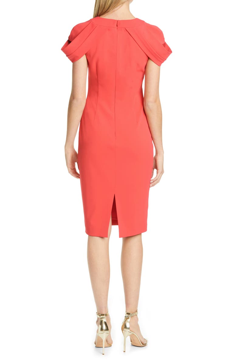 Badgley Mischka Collection Badgley Mischka Cold Shoulder Sheath Dress, Alternate, color, 