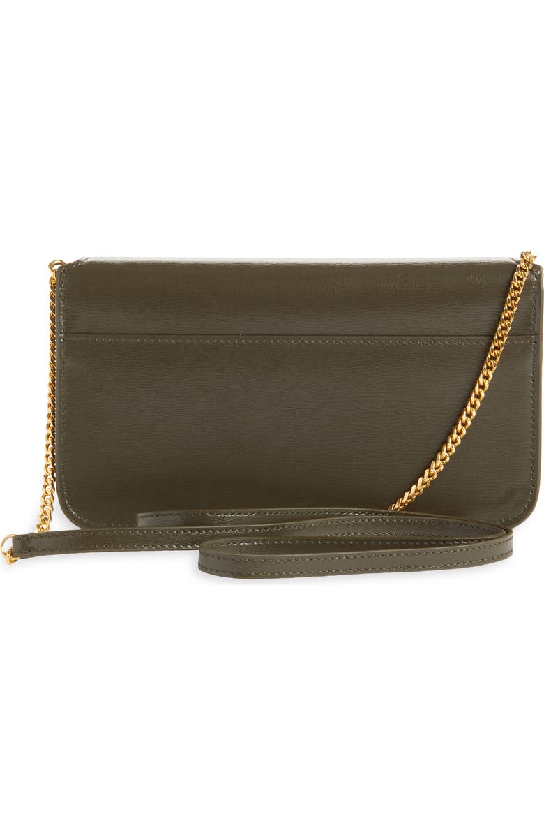 Saint Laurent Monogram Phone Shoulder Bag, Alternate, color, Light Musk