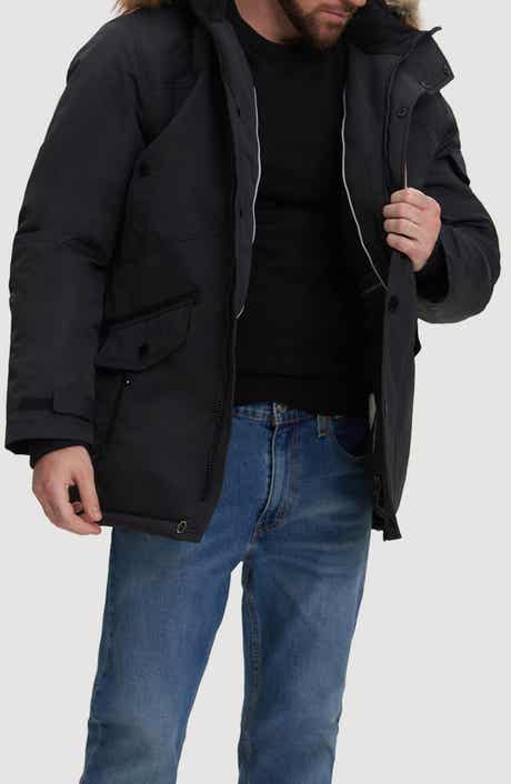 Noize Jacob Faux Fur Trim Hooded Insulated Parka Jacket