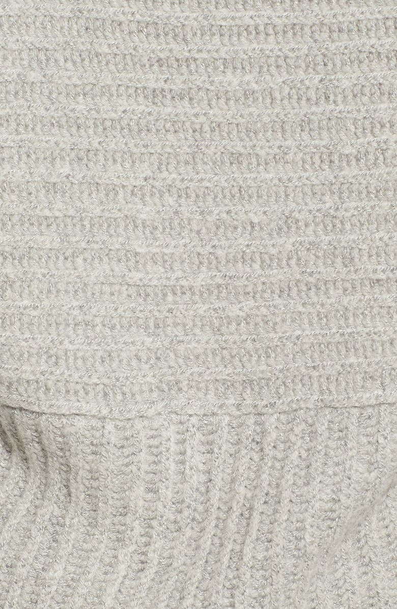 Leith Hooded Fuzzy Open Front Cardigan, Alternate, color,