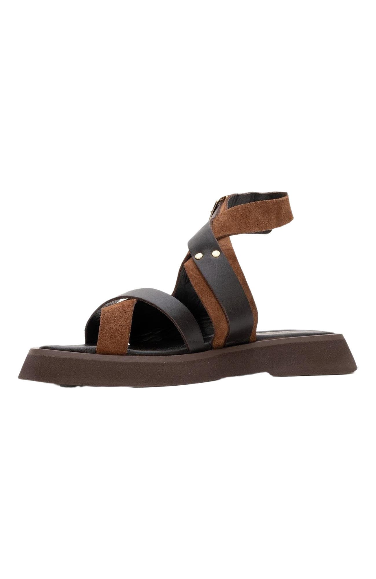 Forever 
Always Shoes Minnea Suede Leather Sandal, Alternate, color, Brown Suede Leather
