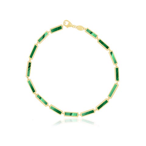 Malachite Bar Bracelet
