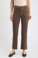 CITY BLUES Soho Patch Pocket Straight Leg Corduroy Pants