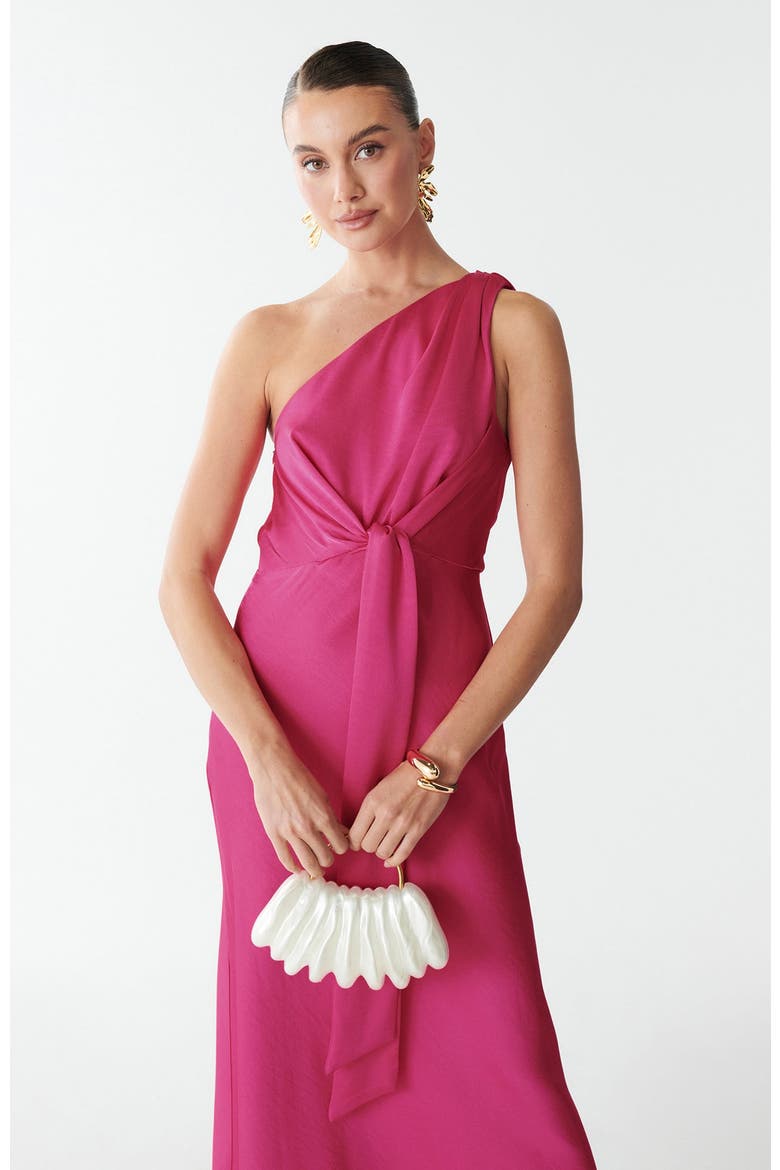 Kylie Midi Dress, Alternate, color, Hot Pink
