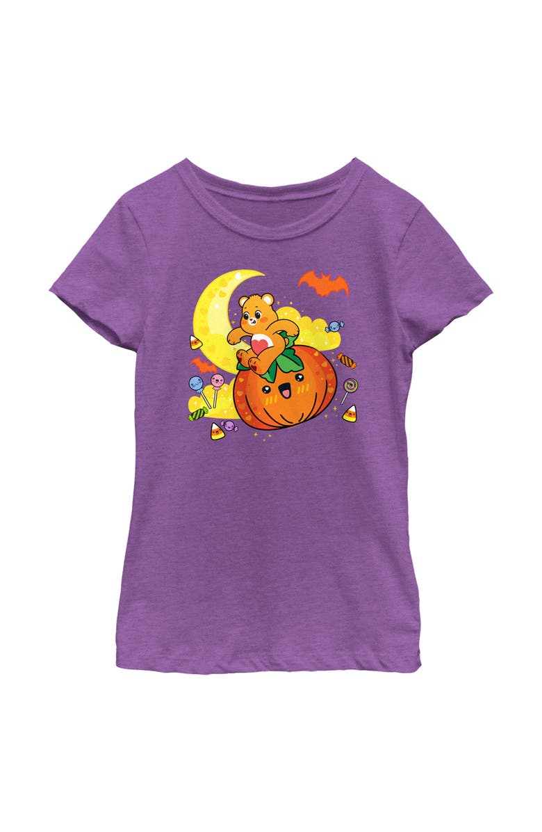 Care Bears Girl's Care Bears Tenderheart Cute Halloween Graphic T-Shirt, Main, color, Purple Berry