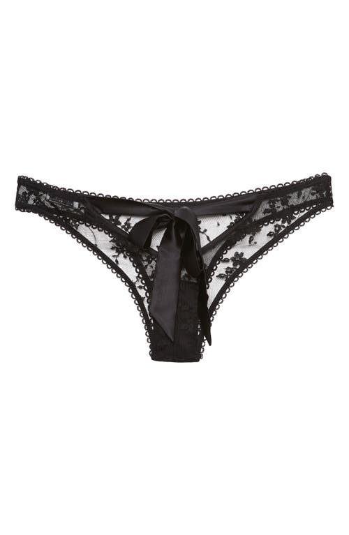 Fleur Du Mal Black Untie Me Demi Bra In Black