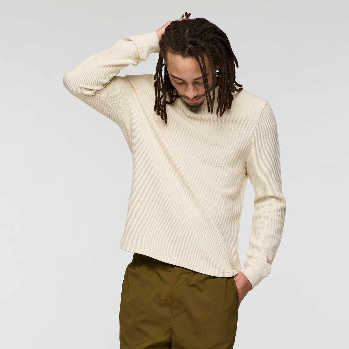 Atajo Long-Sleeve Waffle Henley - Men's - image 3