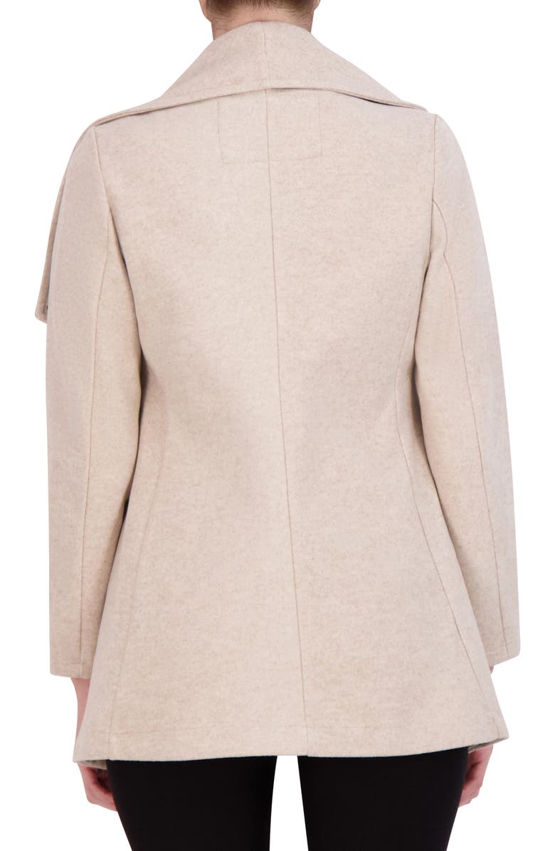 Drape Collar Open Front Jacket