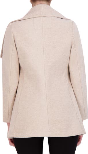 Drape Collar Open Front Jacket