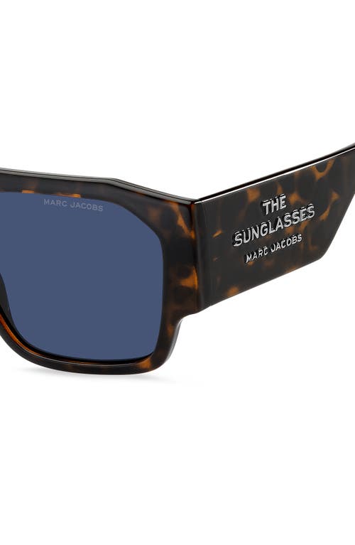 Marc Jacobs 55mm Navigator Sunglasses In Blue