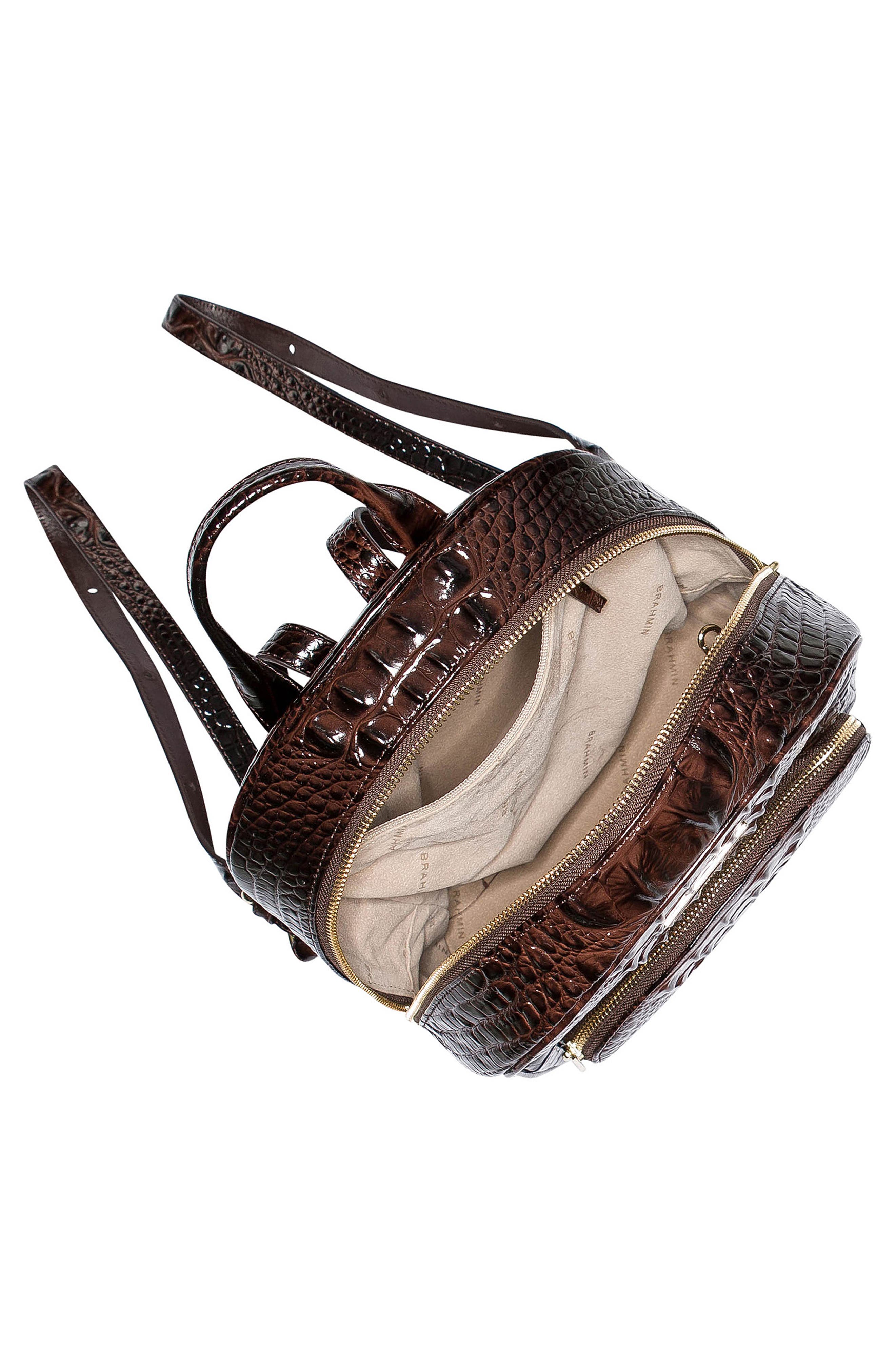 Brahmin Mini Dartmouth Leather Backpack, Alternate, color, 