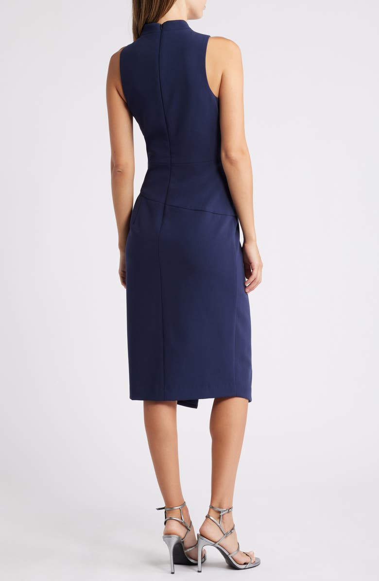 Black Halo Juma Sleeveless Sheath Midi Dress, Alternate, color, Pacific Blue