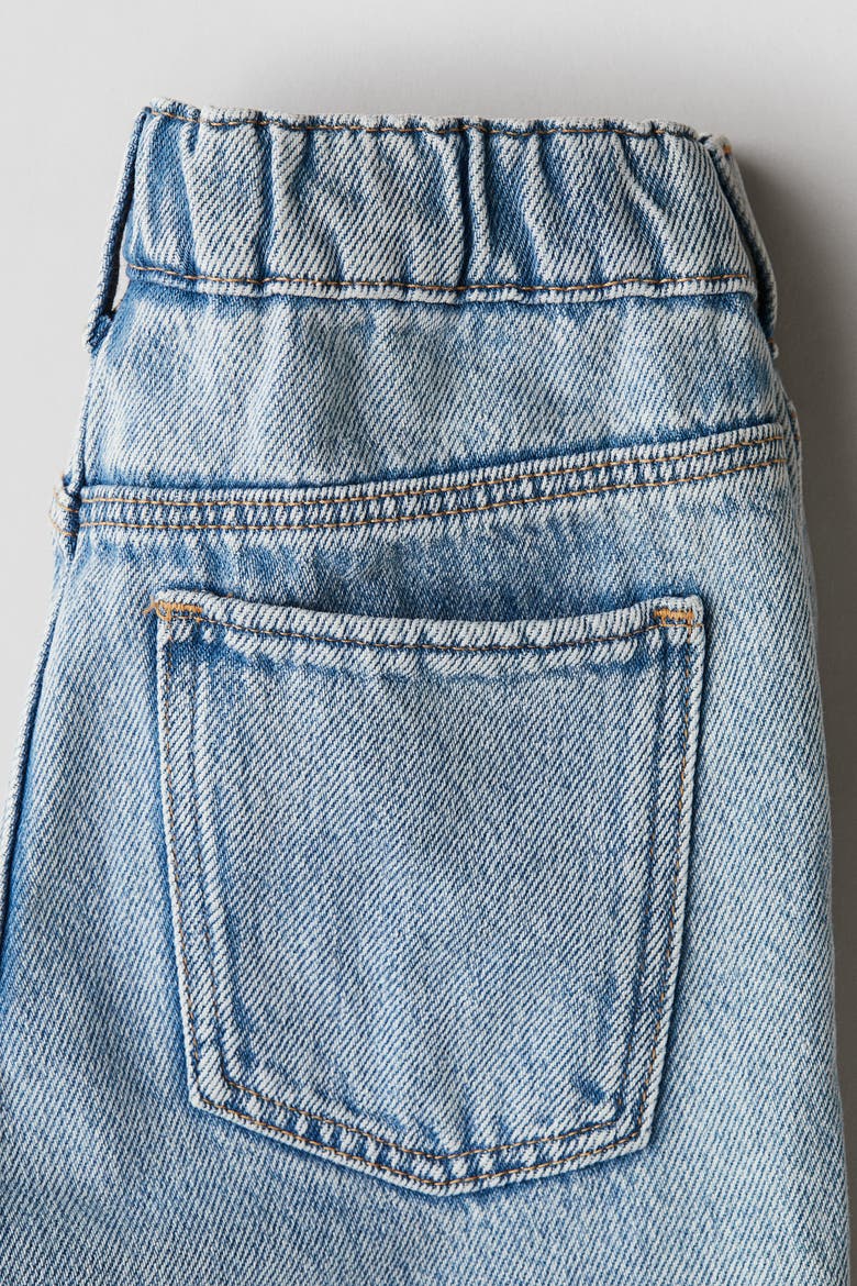 Tapered Cotton-blend Jeans, Alternate, color, Light denim blue
