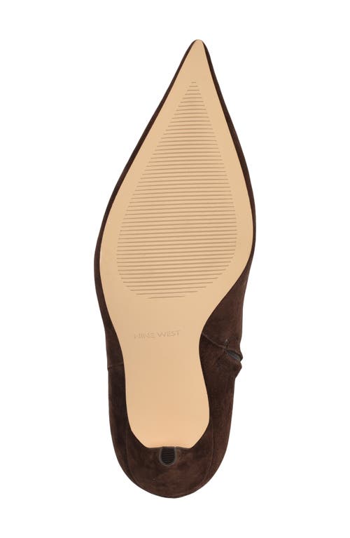 Nine West Wnricky-wc Womens Solid Leather Knee-high Boots In Brown