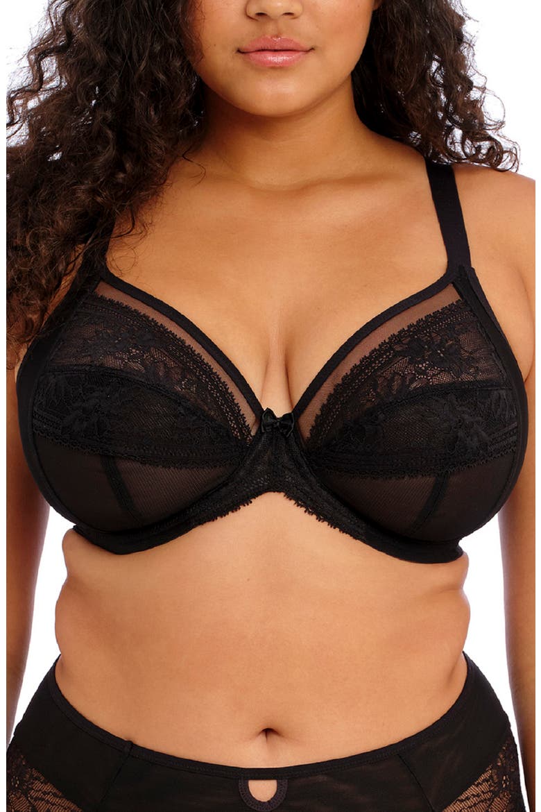 Kendra Underwire Plunge Bra, Main, color, BLACK