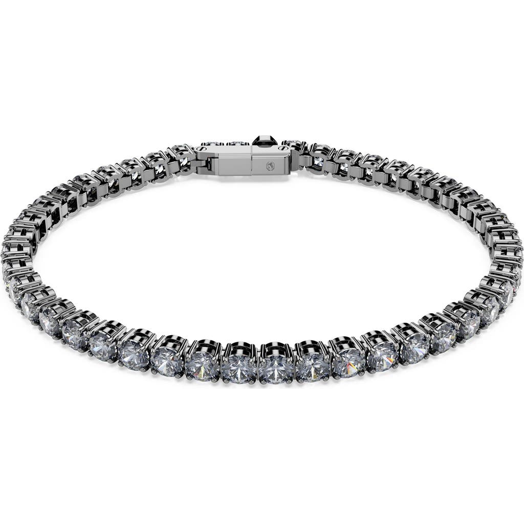 Swarovski Matrix Tennis Armband In Metallic