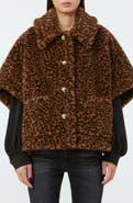 Max Mara Leopard Print Teddy Bear Cape