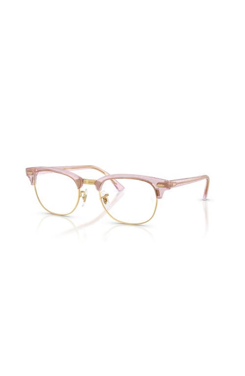 Ray Ban Ray-ban 53mm Square Optical Glasses In Purple