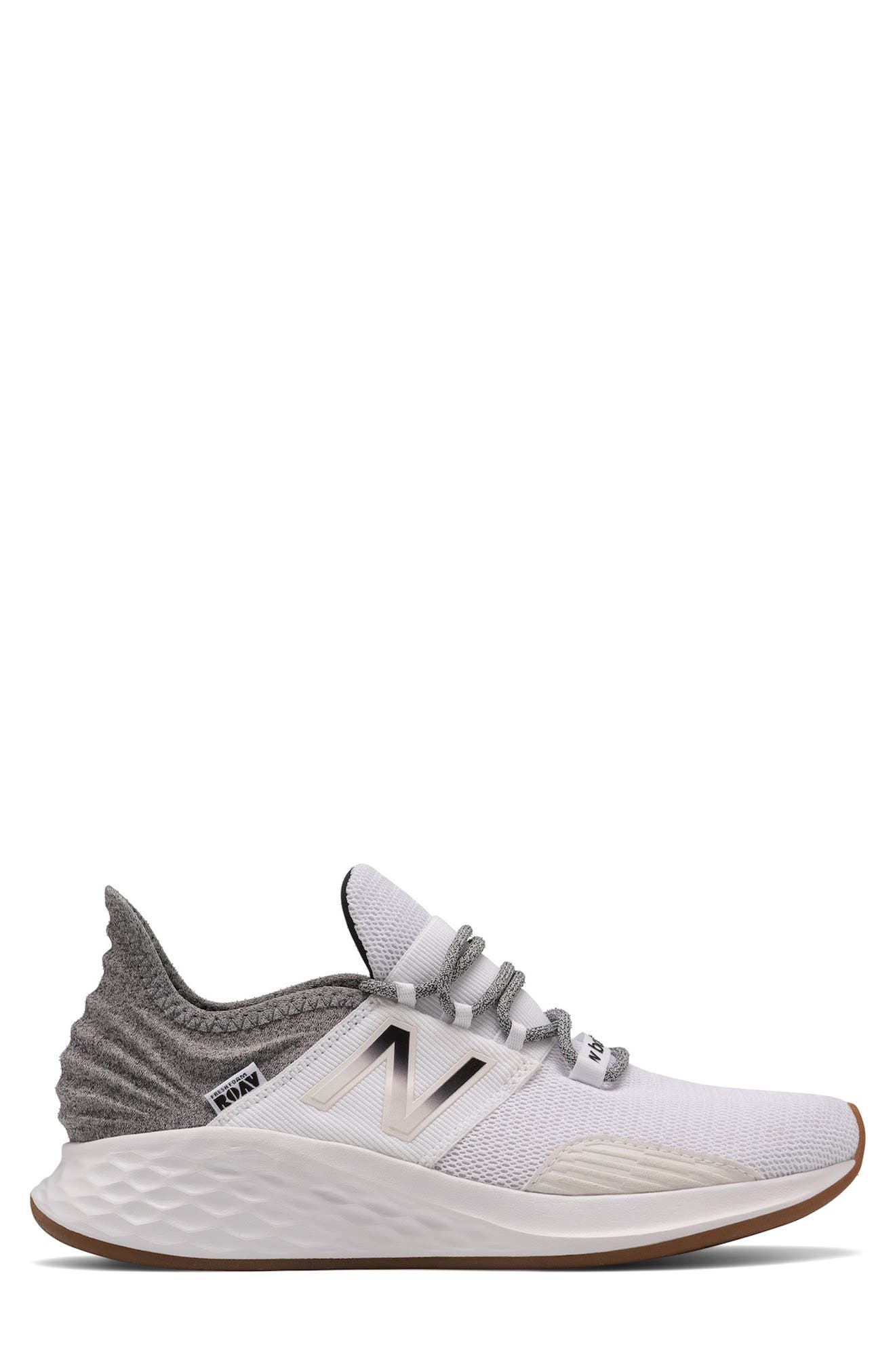 Fresh Foam Roav Running Shoe, Alternate, color, NB WHITE/ BLACK