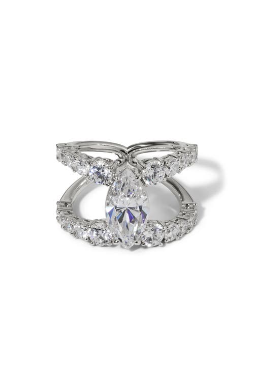 Nadri Everleigh Cubic Zirconia Open Ring In Metallic