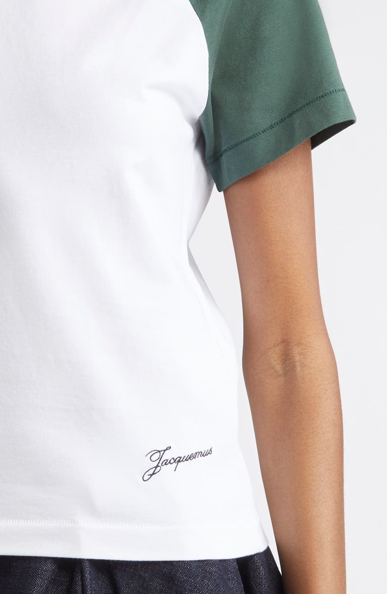 Jacquemus Le Mini T-Shirt Baseball Raglan Sleeve T-Shirt, Alternate, color,