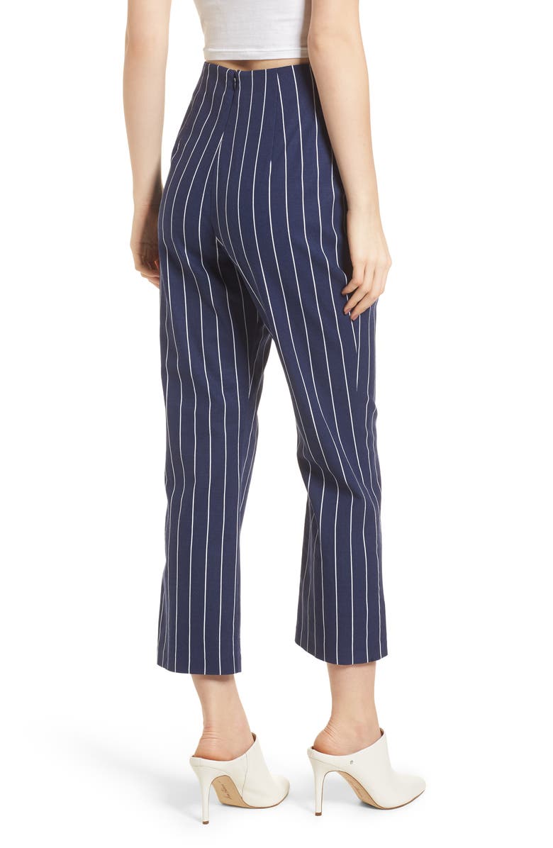 WAYF Pisa High Waist Crop Pants, Alternate, color, 