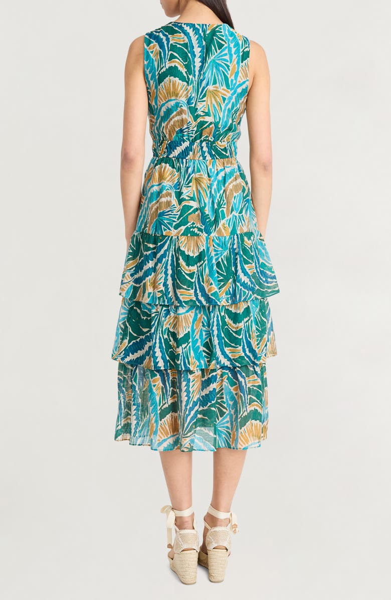 The Good Journey Ruffle Skirt Sleeveless Midi Dress, Alternate, color, 