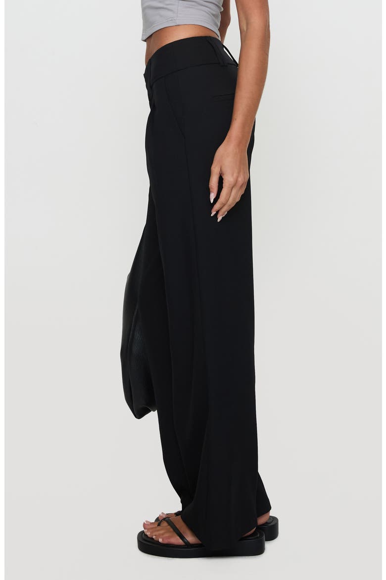 Two Lovers Low Rise Straight Leg Pants, Alternate, color, BLACK