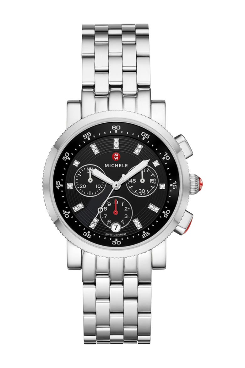 Women's Stainless Sport Sail Watch, 38 MM - 0.06ctw, Main, color, NO COLOR